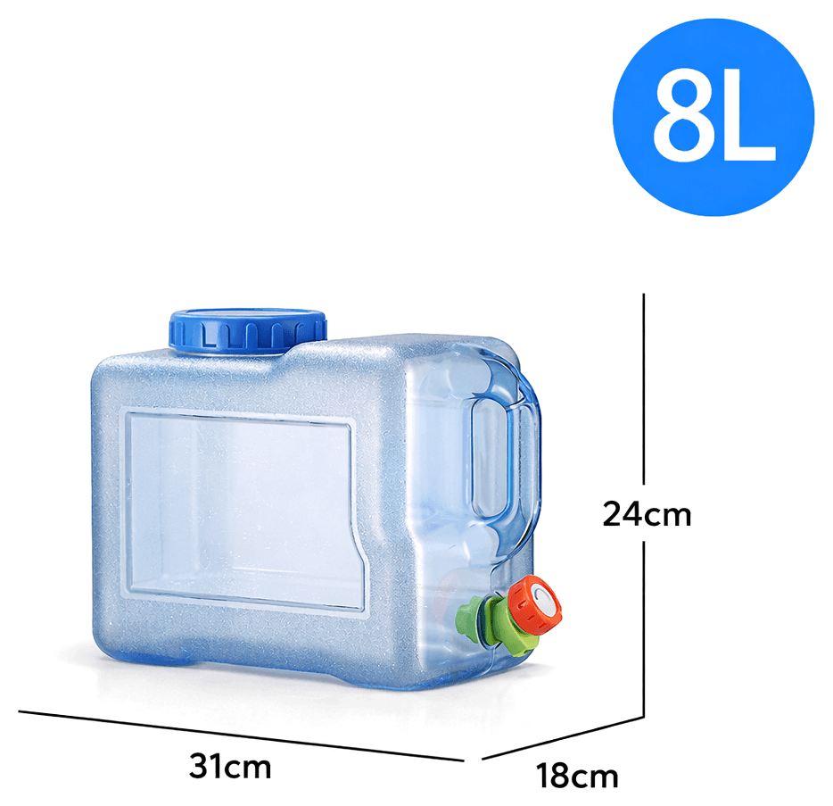 8L fridge pack water container with tap