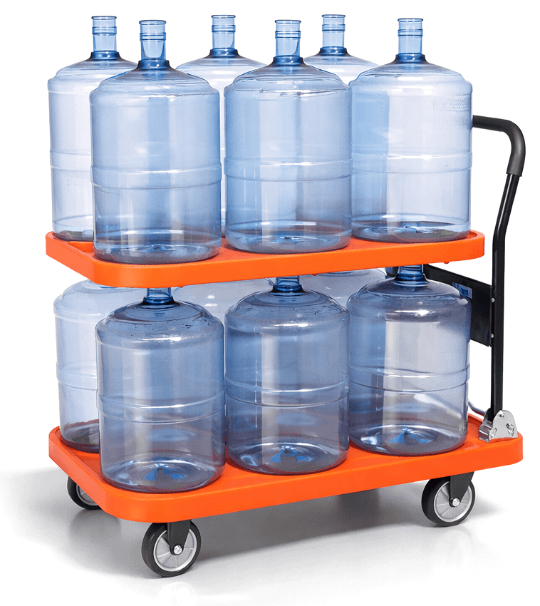 convertible utility cart for moving 5 gallon water bottles